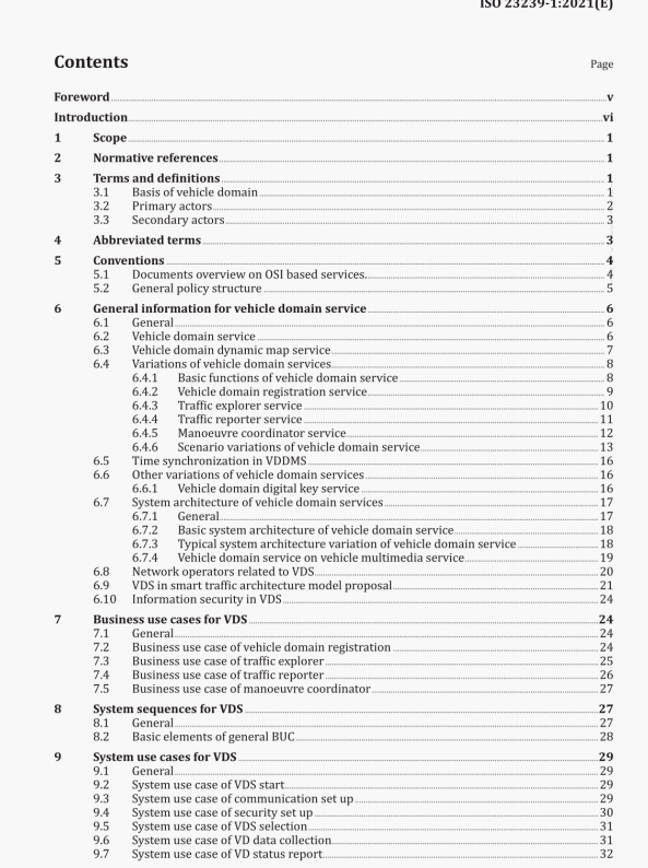 ISO 23239-1:2021 pdf free download - Road vehicles一Vehicle domain ...